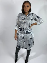 Load image into Gallery viewer, Headlines shirt dress