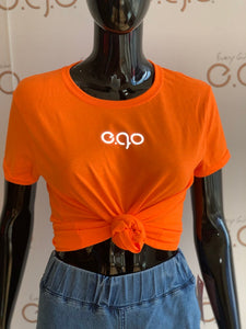 Orange reflective tee