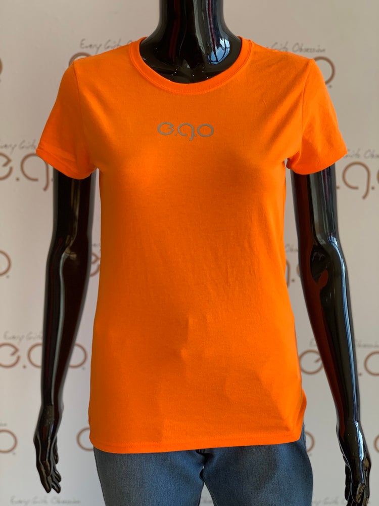 Orange reflective tee